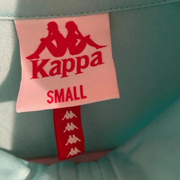 Kappa Women's 222 Banda Faratsiho Track Jacket Pool Blue Sz S - Picture 3 of 12